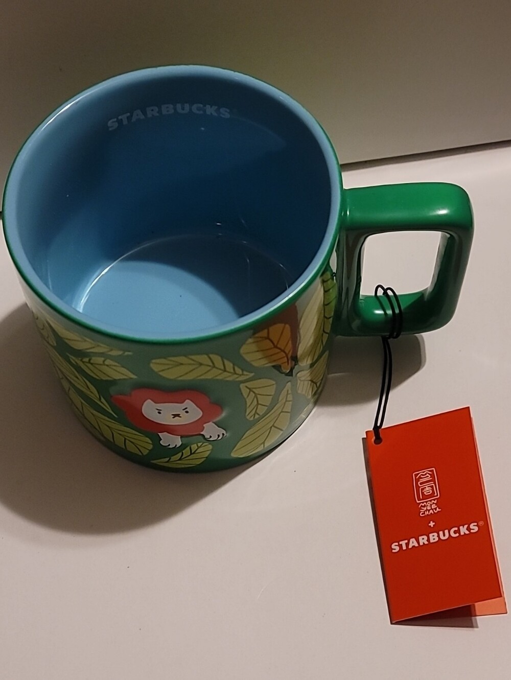 Starbucks Cat/Lion Mug Monyee Chau Collection 2024 14oz